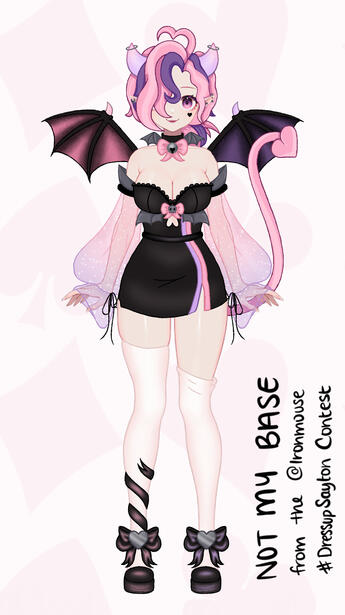 Ironmouse, succubus outfit