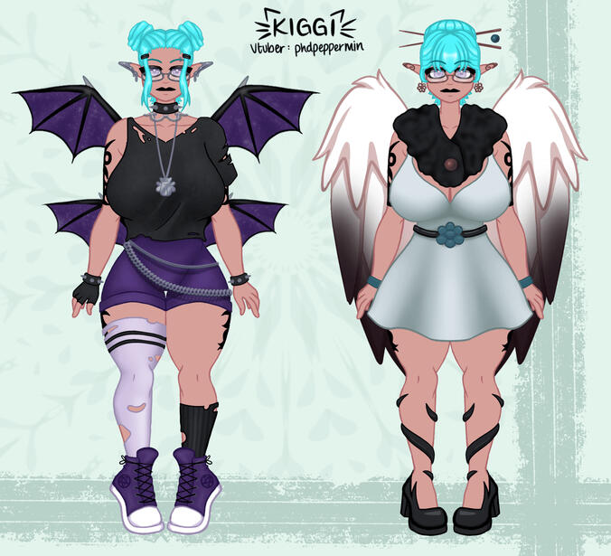 PhdPepperMin, 2 outfits (casual, ethereal)